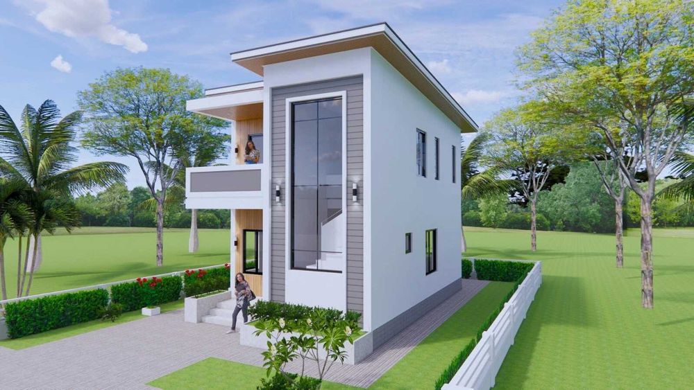 НА ИЗПЛАЩАНЕ - Двуетажна сглобяема къща с 2 спални, 108 кв. м