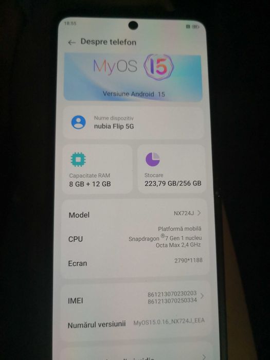 Telefon zte nubia flip