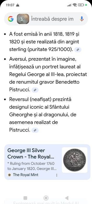 Moneda de Argint 1820