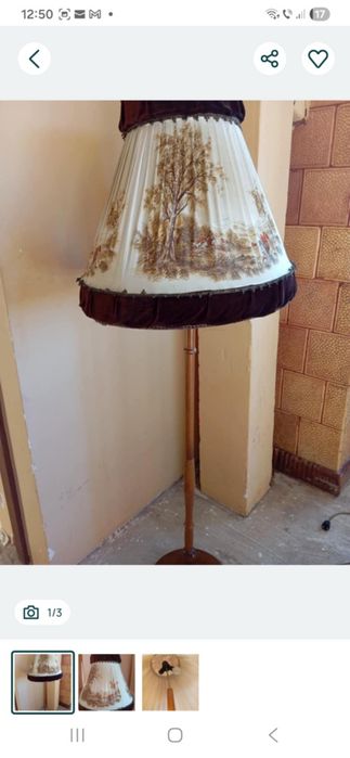 Lampa vintange cu  picior