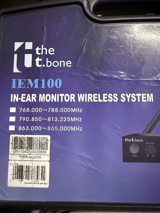 Sistem t.bone  IN-EAR monitor audio