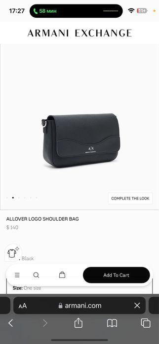 Новая сумка оригинал Armani Exchange