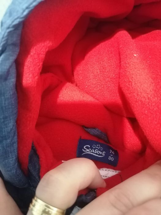 Combinezon / salopeta noua de fâș 74/80 cm