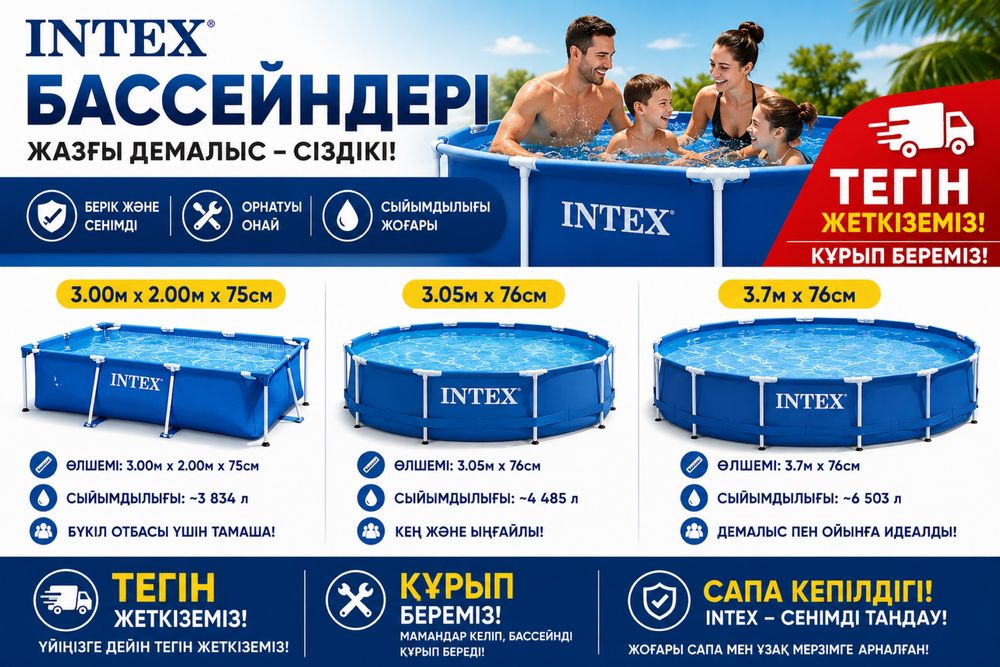 Бассейн каркасный