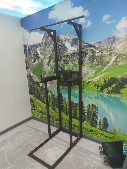 Три в одном турник брусья стойка для пресса Power tower