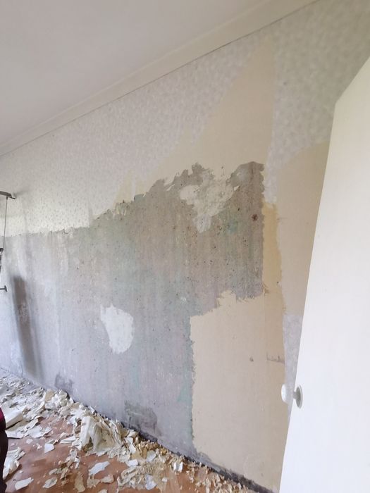 Снимаем старый обой краску и шпатлевку готовим на ремонт !!!