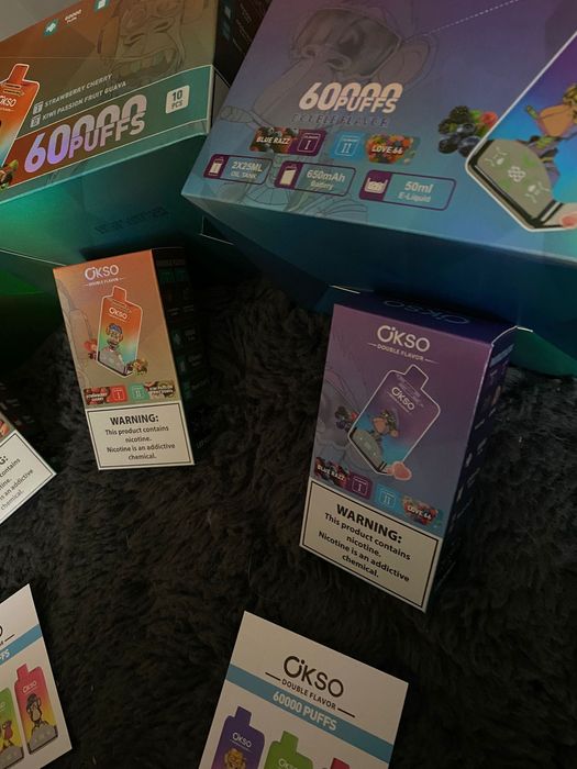 Ediție Noua! Vape  60000 fumuri 2 arome originale Livrare Rapida