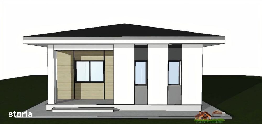 Case individuale Plan Parter 3 camere 76mp Teren 300 mp Lunca Cetățuii