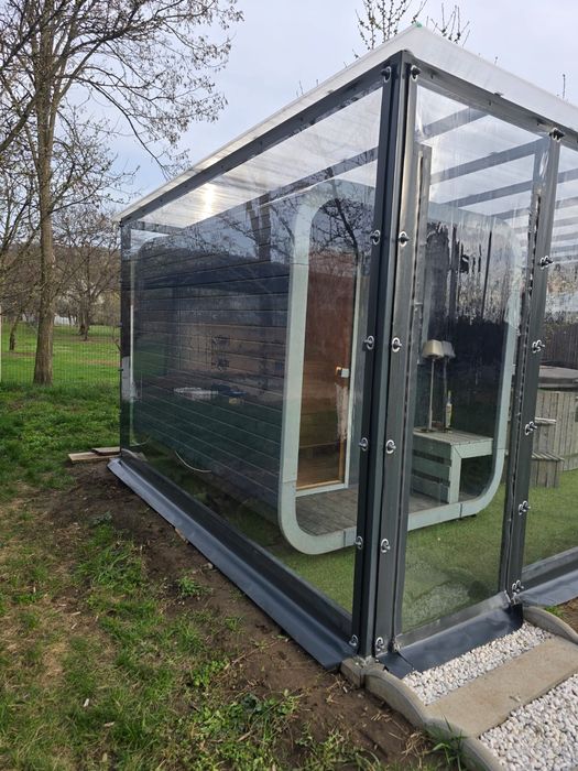 Folie terasa, folii terase și foișoare transparenta premium Cristal 08