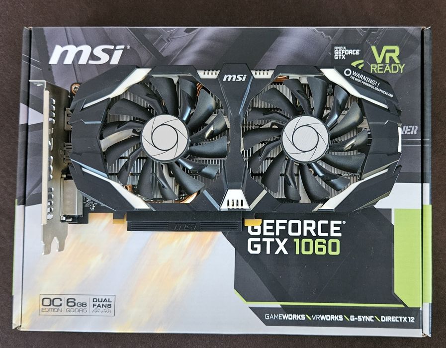 MSI GeForce GTX 1060 6gb OC