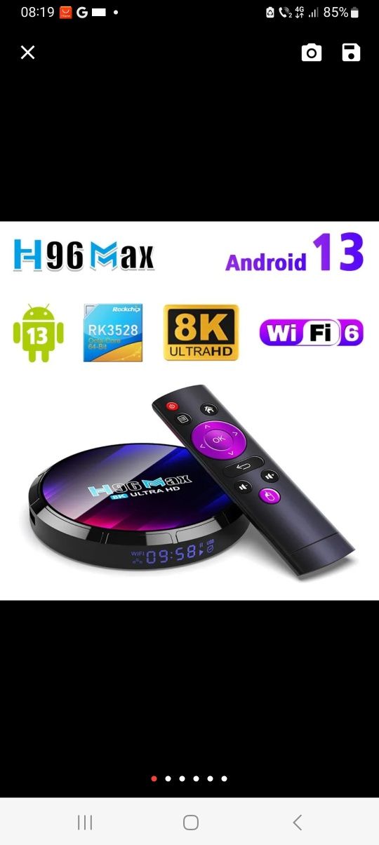 2023 H96 Max Tvbox Rk3528 Smart Tv Box Android 13 Rockchip 3528