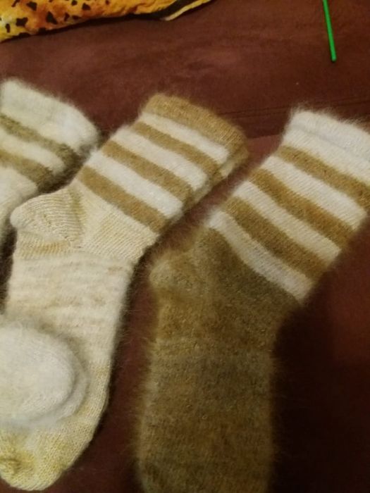Носки-варежки ручной работы