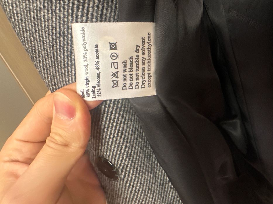 Пальто женское серое размер S