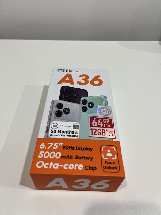 Новый Смартфон ZTE Blade A36