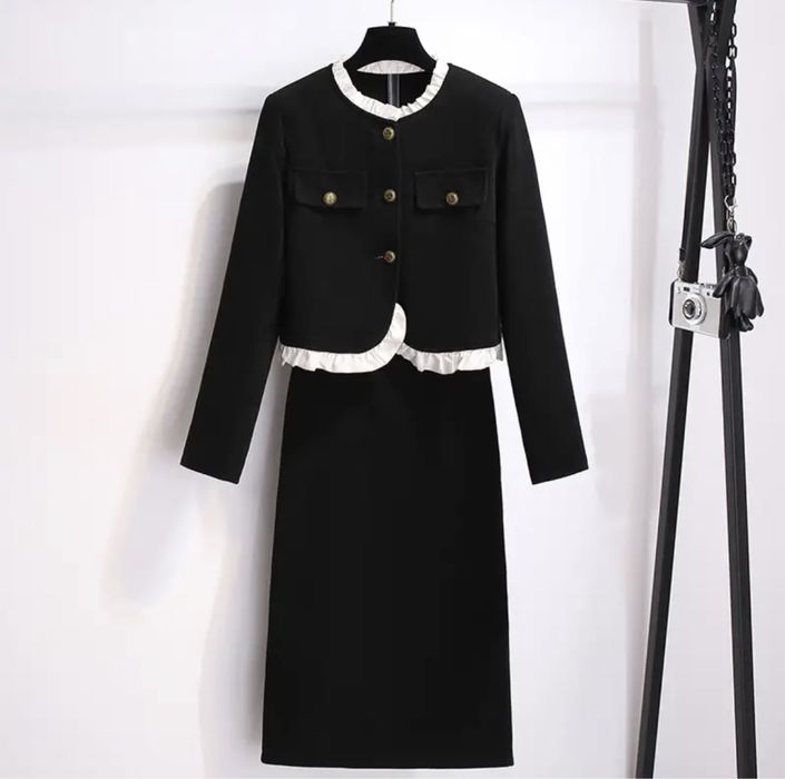 Корейская двойка, ПИДЖАК С ЮБКОЙ в размере L-XL