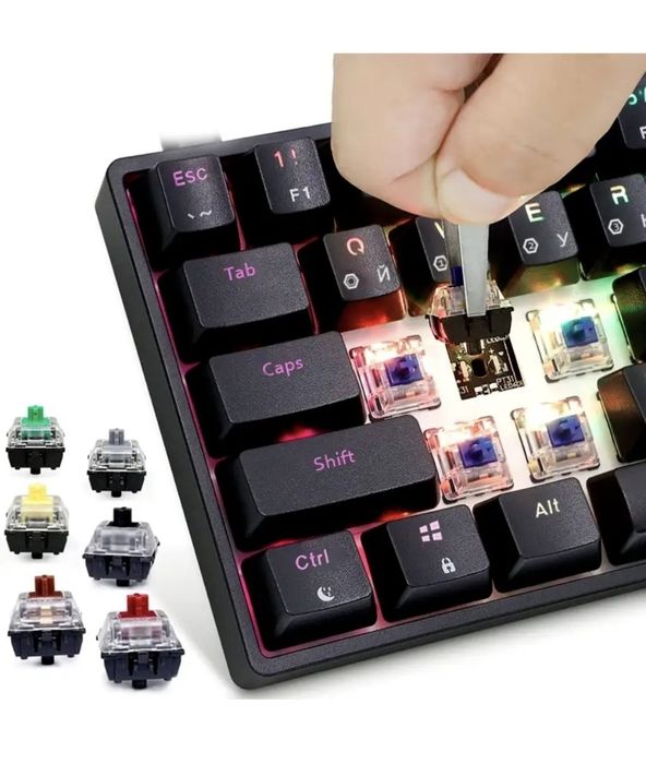 Игровая клавиатура GK61 USB Gateron

Blue