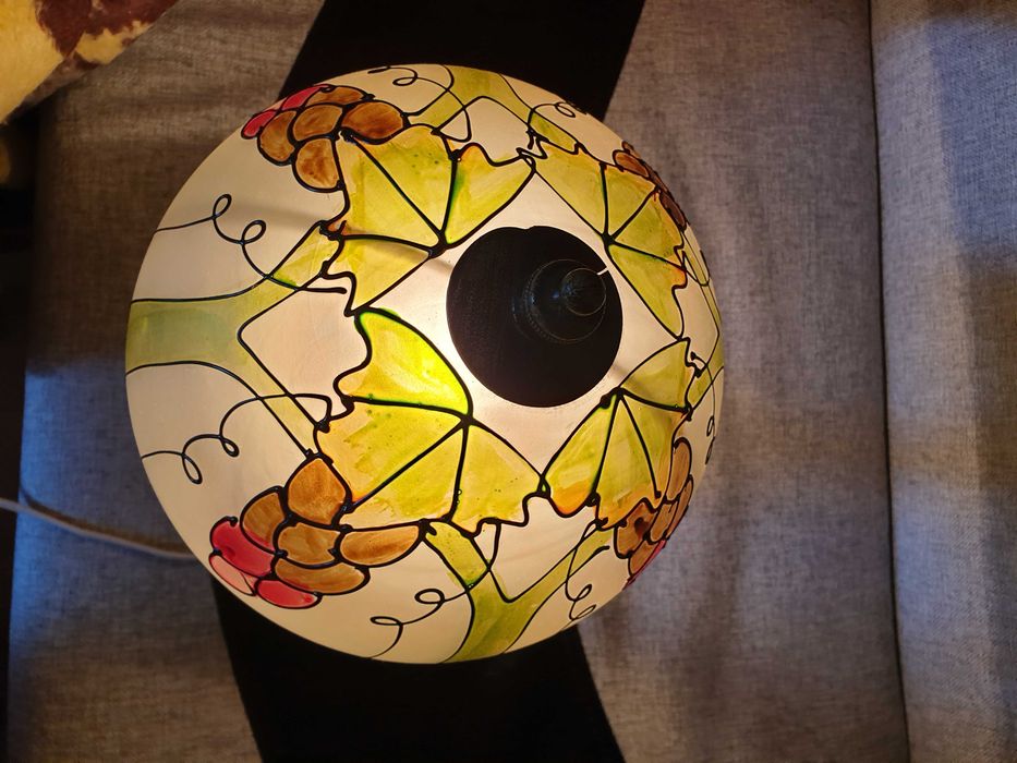 Vand veioza  cu abajur  din sticla Galle