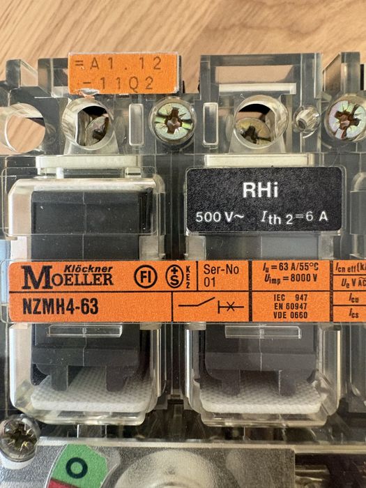 Siguranta Moeller Klöckner NZMH 4-64 circuit breaker Industrial