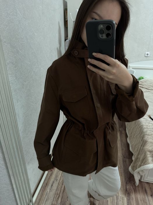 Парка, ветровка материал лен