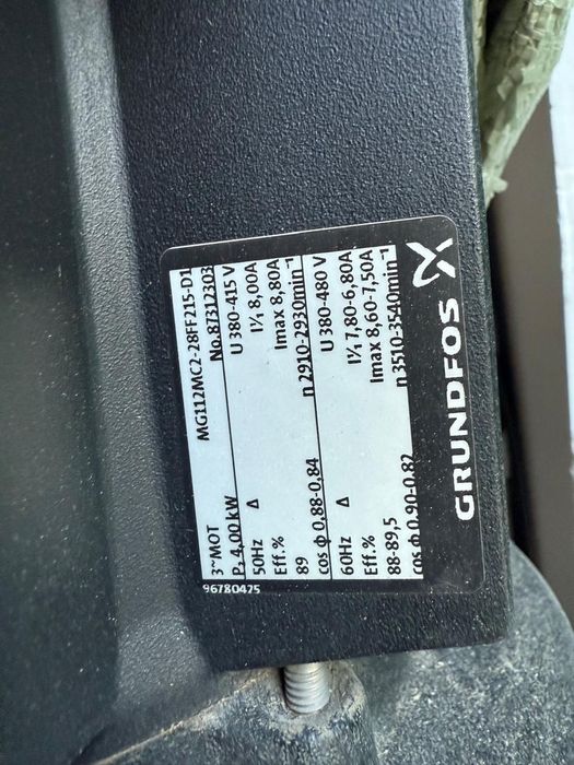 Grundfos MG112MC2-28FF215-D1 (производство Дания).