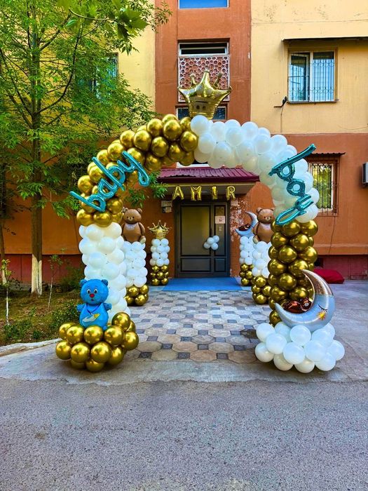 Oformileniya Toshkent shar bezaklari оформление шарами