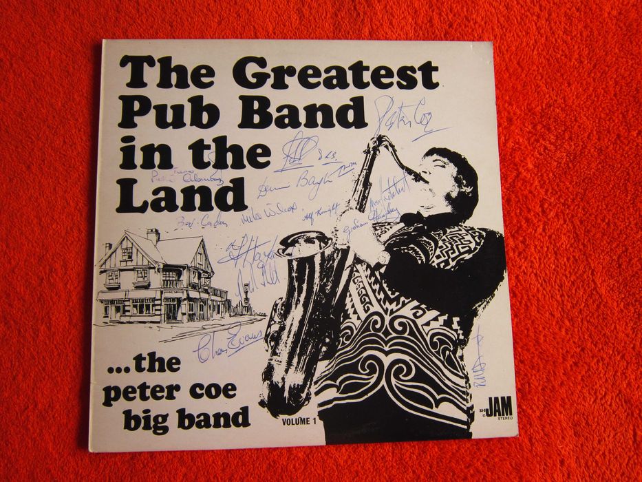 vinil rar autograf jazz Peter Coe BigBand-Greatest Pub Band In TheLand
