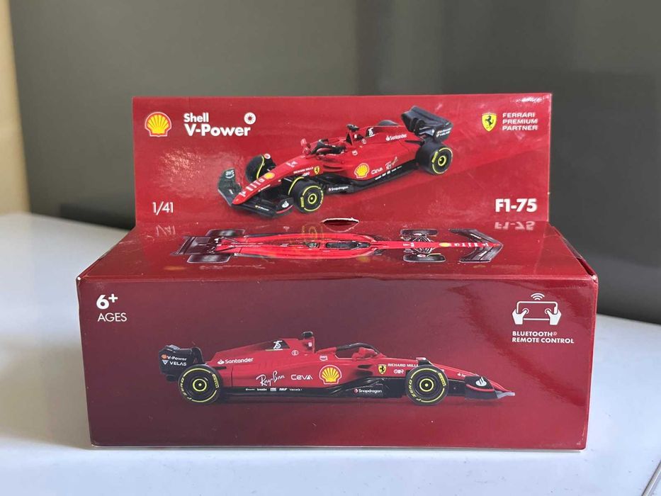 Количка Shell Ferrari F1 75 Burago 2023