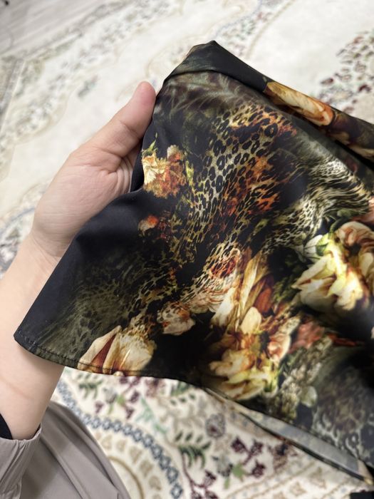 платье черная шелковая