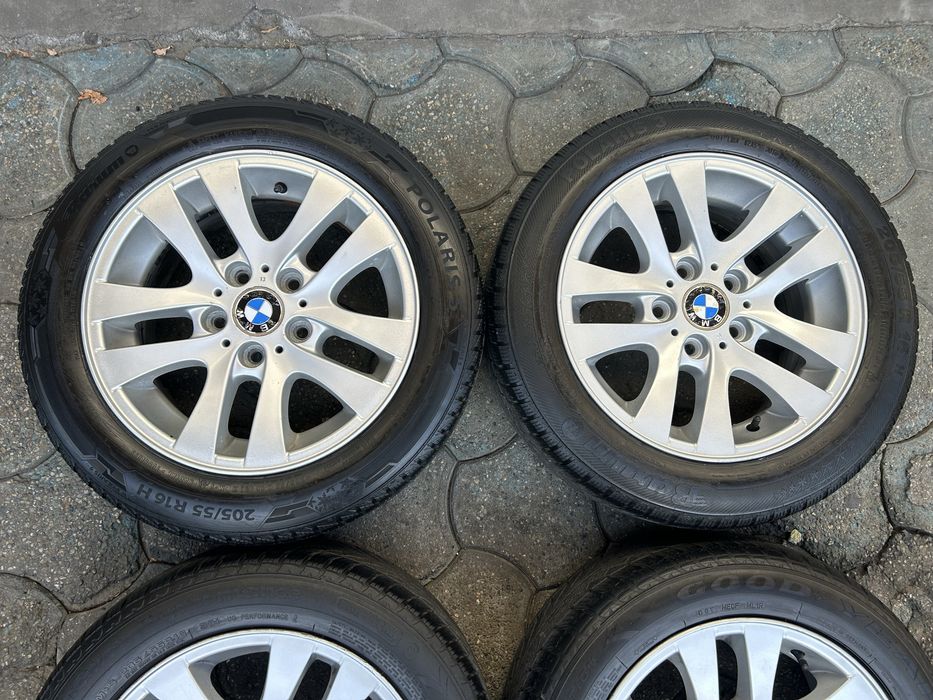 Jante aliaj 5x120mm, anvelope iarna 205/55 R16, BMW, E46, E90, E91, E81, E87, F29, F30, F31