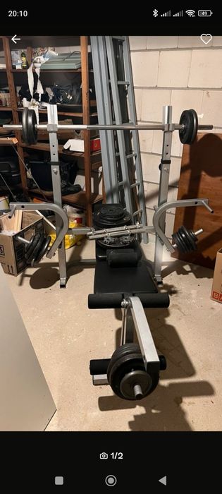 Лежанка Дъмбели Прав лост и тежести