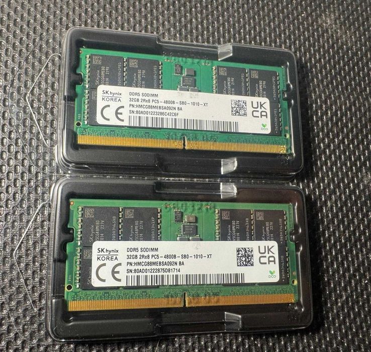Kit RAM SK hynix 64GB 2x32GB DDR5 4800MHz SODIMM Laptop