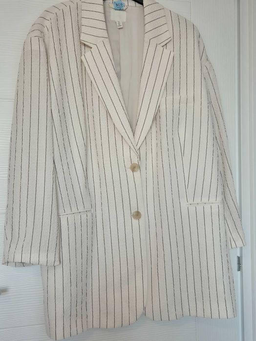 Vand sacou dama, H&M, L, stare impecabila, akb cu dungulite fine