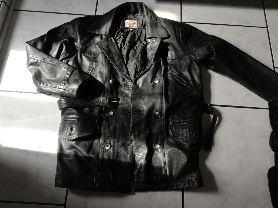 Кожено яке сако естествена агнешка кожа елегантно и унисекс като нови