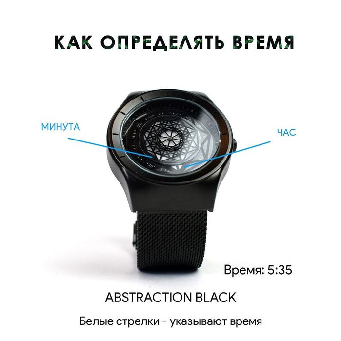 Часы COSMO watch ABSTRACTION черный