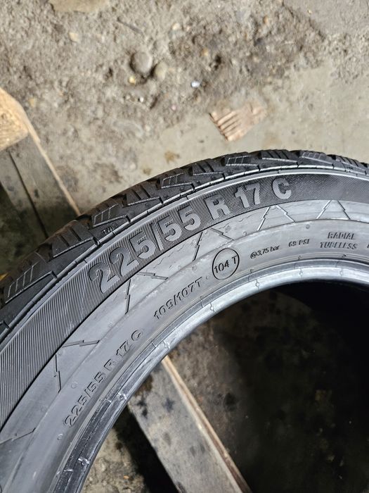 2 anvelope iarna 225 55 17C  Continental 2023 6.3mm