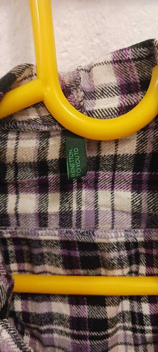 Мъжка спортна риза Benetton качулка р-М