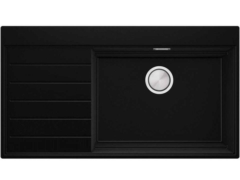 Черна гранитна кухненска мивка Сидни 900-60 Ergo Multilevel 900х500 мм