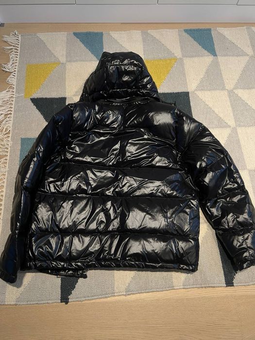 Geacă puffer toamna Polo Ralph Lauren neagră lucioasă – Mărimea L / 170 cm – Nouă cu etichete – Glugă detașabilă