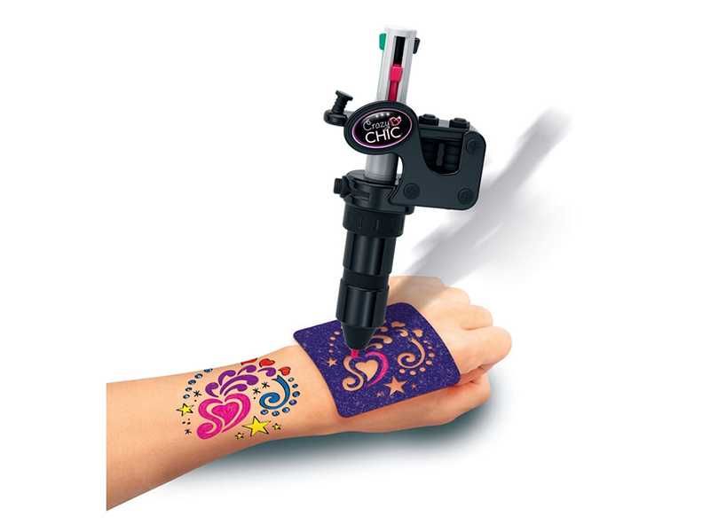 НОВО! Детски комплект за татуировки Clementoni Tattoo Studio