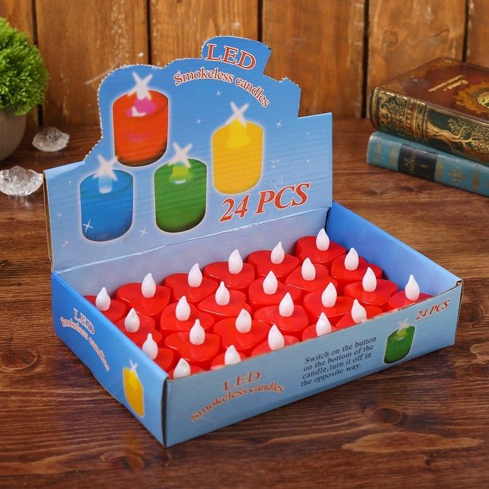 Светодиодные LED свечи в виде сердца