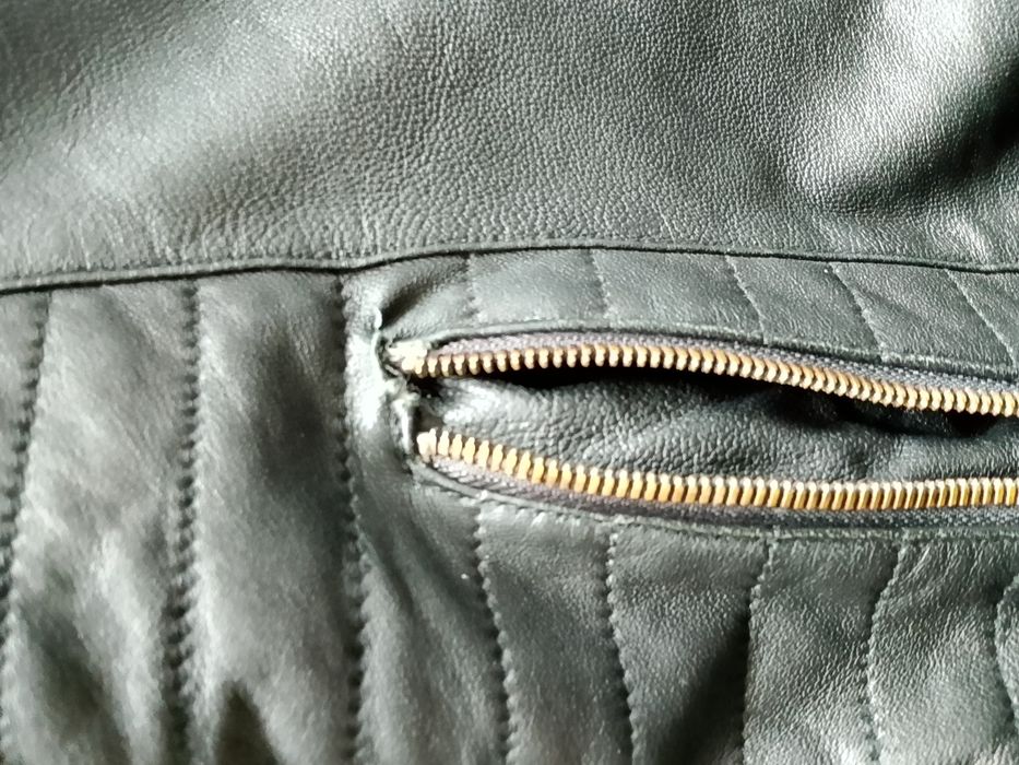 Яке с естествена кожа