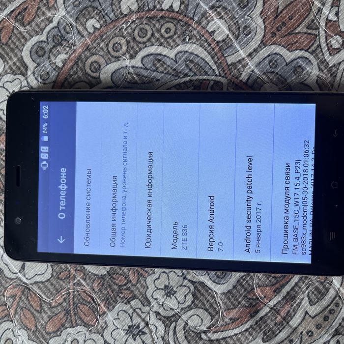 Продам новый zte s36