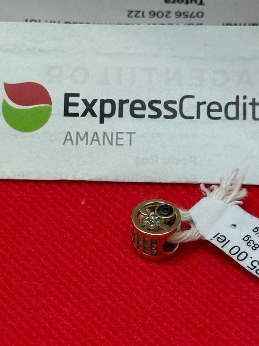 (Ag43) Charm bratara 14K 1.83gr B3238.14 2 Ani Garantie!