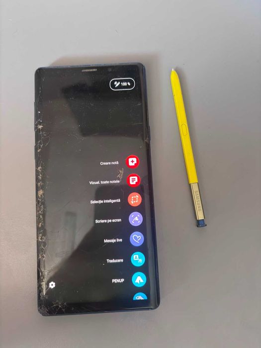 Samsung Galaxy Note 9 128GB + S Pen | Funcționează perfect | Ecran spart