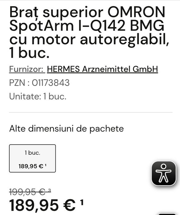 Tensiometru digital profesional de calitate superioară omron i-Q142