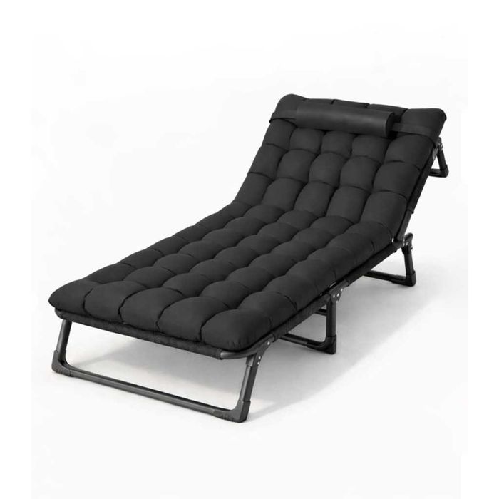 Сгъваемо къмпинг легло и градински шезлонг 2в1