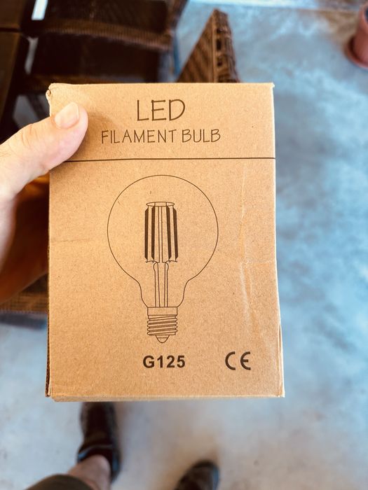 LED Димируема G95 G125 винтидж електрическа крушка