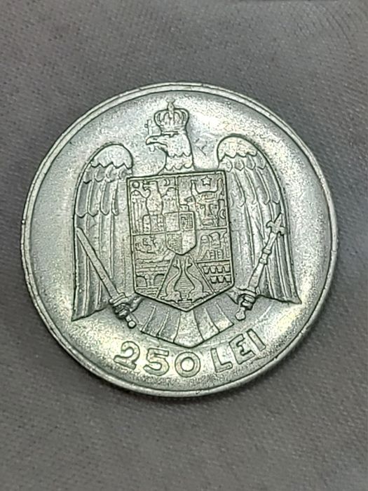 Moneda 250 lei 1935 Carol ll Rara Bani vechi