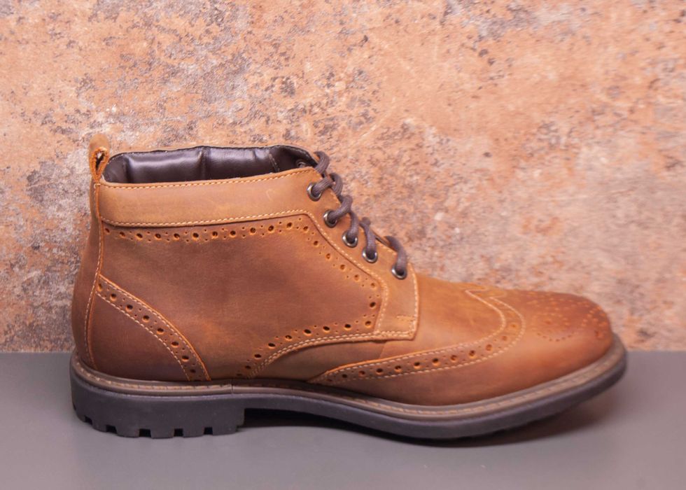 Маркови мъжки боти от естествена кожа номер 41