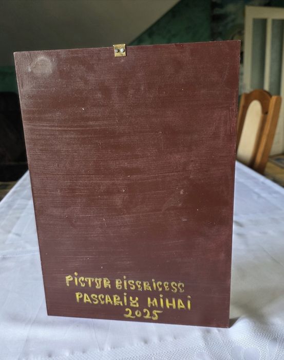 Maica Domnului cu pruncul.
35 x 25 cm
acril pe panou de lemn
vernisata.